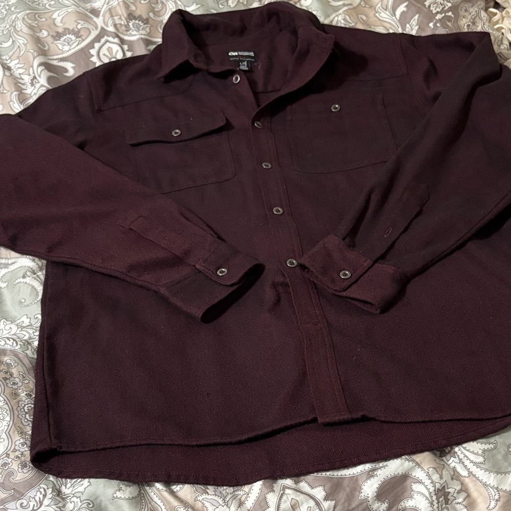 Outdoor Research  Men's Dark Maroon Shirt Jacket
